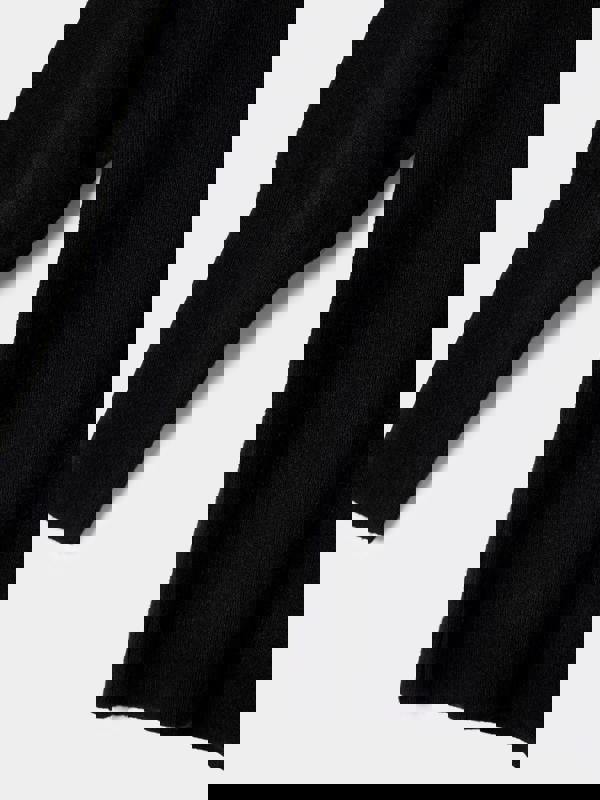 GWD Girls Hallie Knitted Top Ruffle Neck Jumper Available in Black and Cream