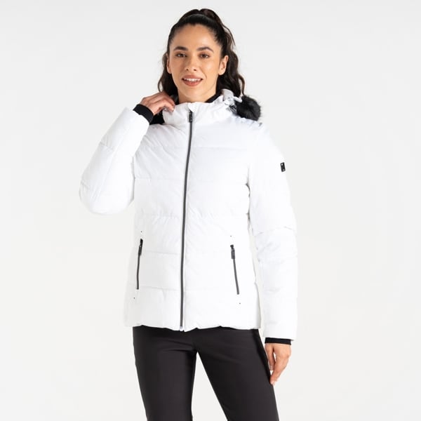 Dare 2B Women's Glamorize V Baffled Ski Jacket - White