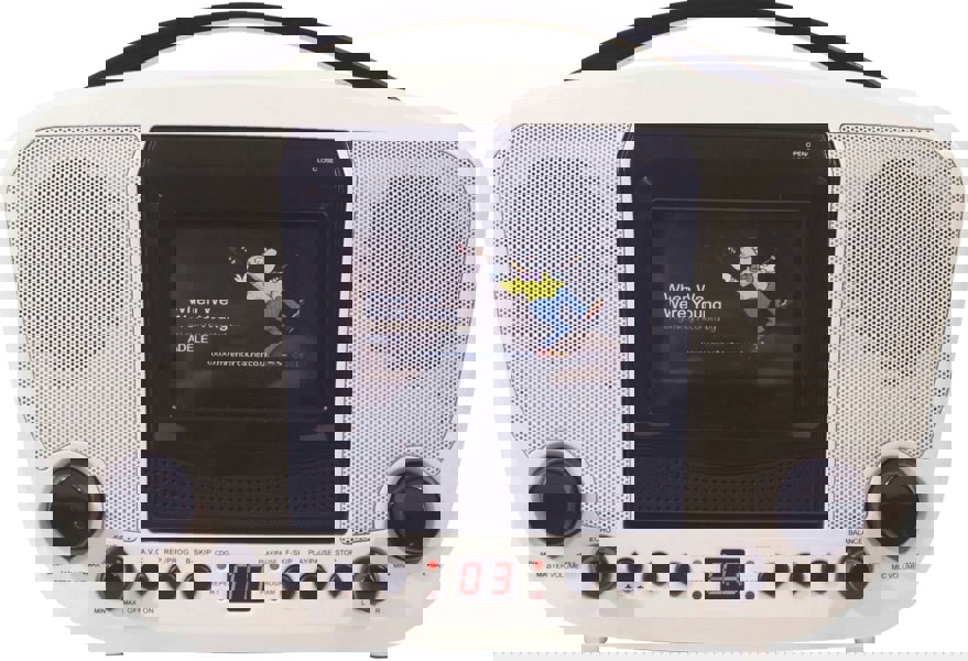 Mr Entertainer Portable Karaoke Player White/Black