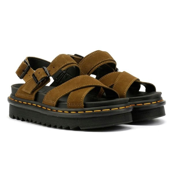 Dr. Martens Voss II Bronx Women's Olive Sandals