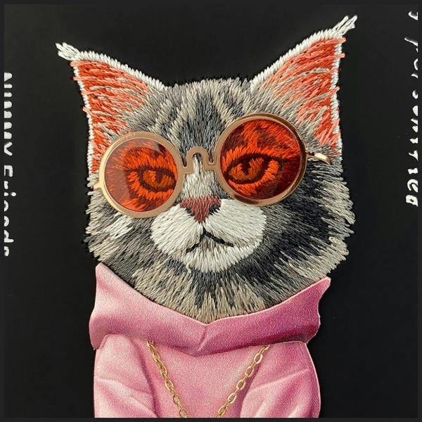 Nimmy Friends Nimmy Glasses Cool Cat Case with MagSafe for iPhone 17 6.3" Black Pink - N-YJ-IP17-018