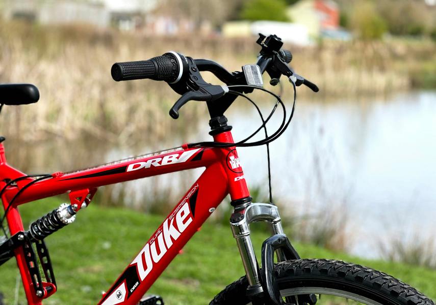 Dallingridge Duke DS Full Suspension Mountain Bike, 26" Wheel - Red/Black