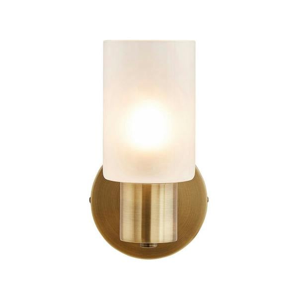 Pagazzi Lighting Maya 1-Light Antique Brass Wall Light