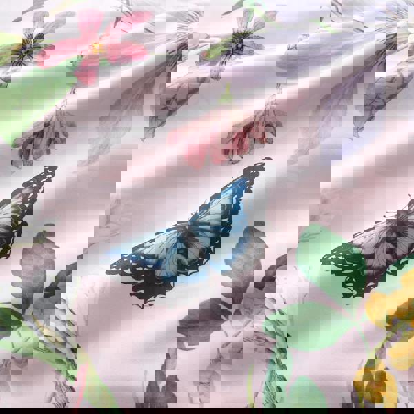 Catherine Lansfield RHS x Catherine Lansfield Enchanted Butterfly Garden So Soft Duvet Cover Set Pink