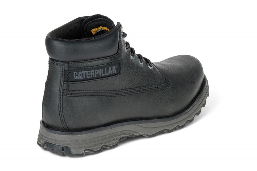 Caterpillar CAT (Caterpillar) Men's Founder Black Leather Everyday Ankle Boots