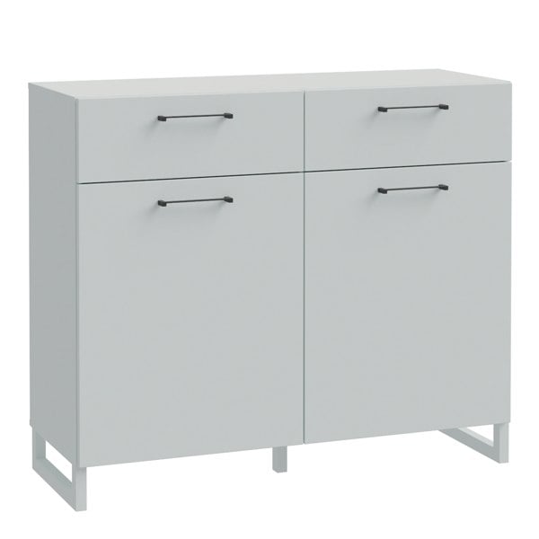 Furniture To Go Sali 2 Door 2 Drawer Chest in Light Grey