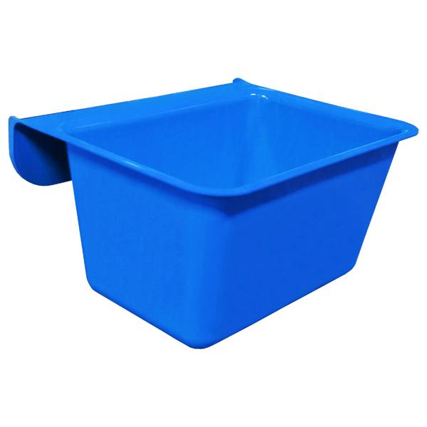 Ketoplastics Skip Feed Bucket Feeder Trough with Integrated Handles Small Skip S1 for Animal Feed - 11L - Blue