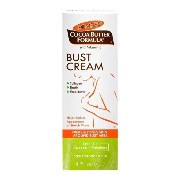 A unique blend of pure Cocoa Butter, Shea Butter and Vitamin E maximizes moisturisation while Collagen and elastin and other proven ingredients form a structure for additional support of the elastic fibres and increase tone and firmness.