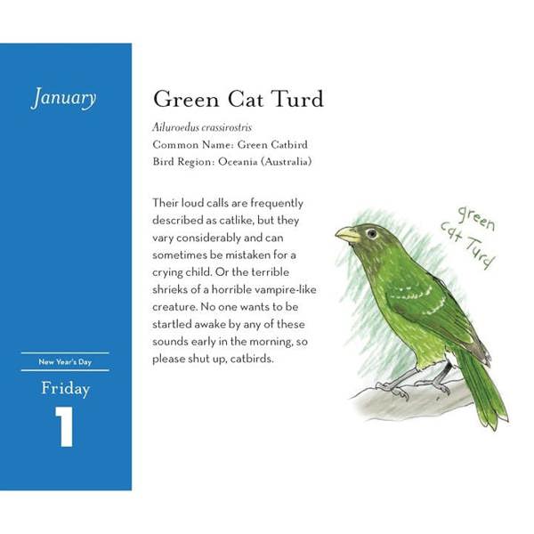 Chronicle Books The Field Guide To Dumb Birds Desk Calendar 2027, Desk Calendars, Day To View, Animals, Gift