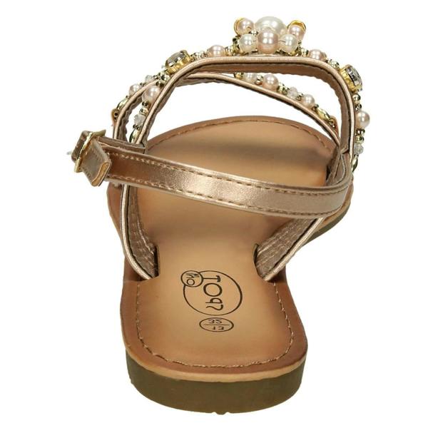 Spot On Girls Spot On Pearl Jewel Trim Sandals
