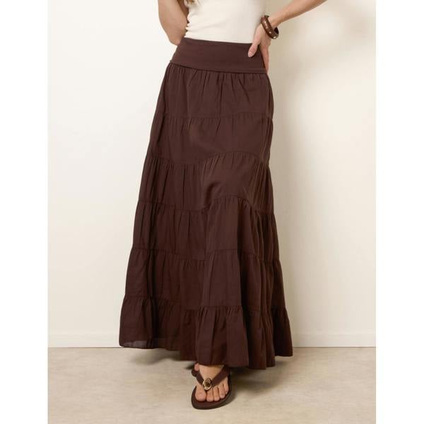 Blue Vanilla Jersey Band Tiered Skirt