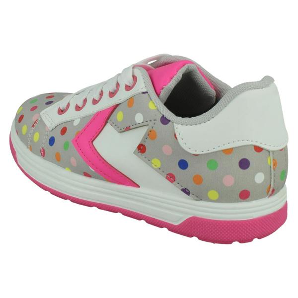 Spot On Girls Spot On Polka Dot Trainers H2651