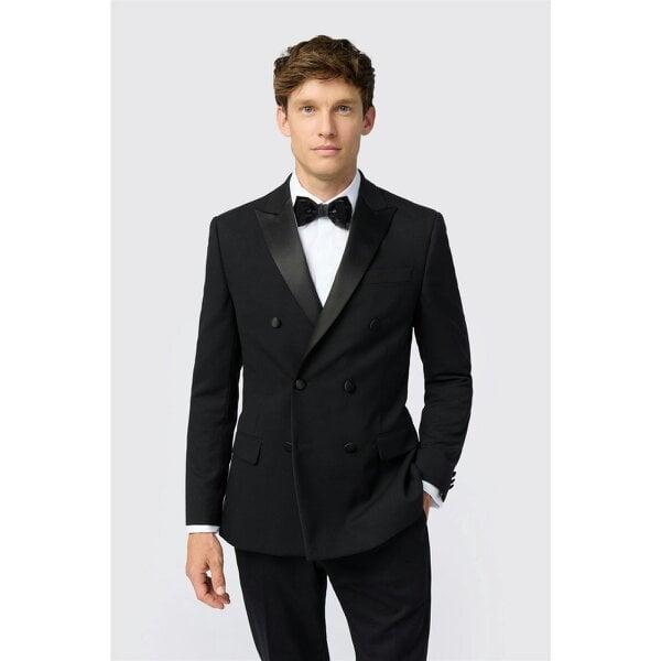 Antique Rogue Slim Fit Huxley Double Breasted Tuxedo Jacket