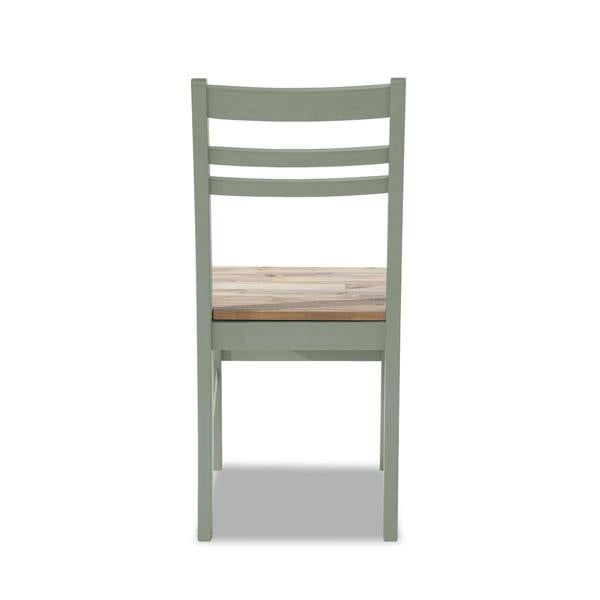 Statement Furniture Florence Wooden Chair Country Style with Acacia Wood Seat