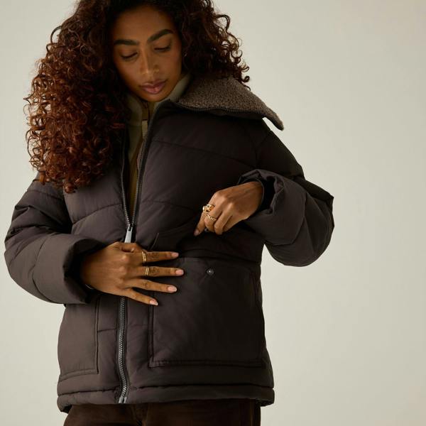 Regatta Womens/Ladies Kayana Padded Jacket - Dark Chocolate/Mocha - 