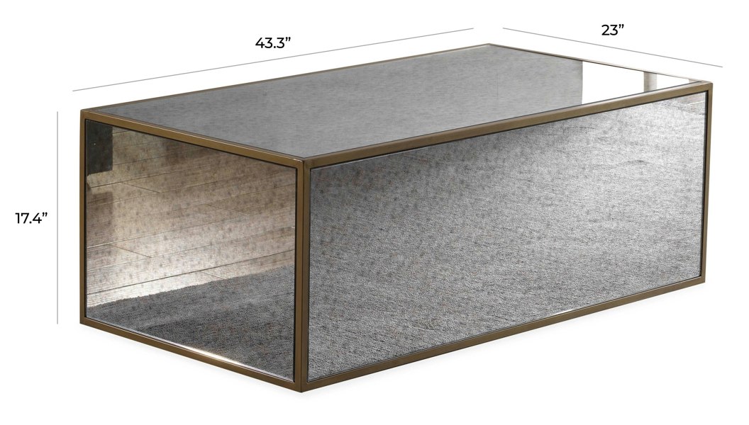 Furniture Edit Lana Mirrored Coffee Table