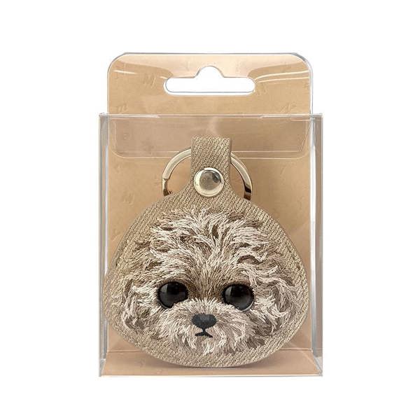 Nimmy Friends Nimmy Big Eye Cute Pet Teddy Airtag Keychain Brown - N-XDY-YSK-014