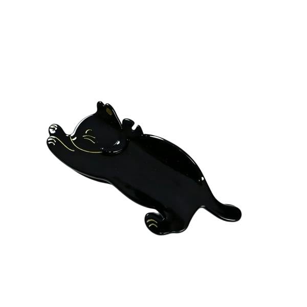 Gold Trip Black Stretching Cat Claw Clip
