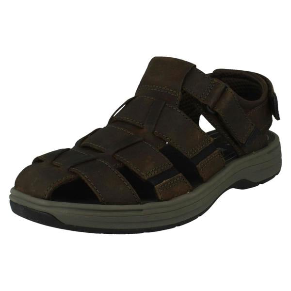 Clarks Mens Clarks Hook and Loop Enclosed Sandals Saltway Cove
