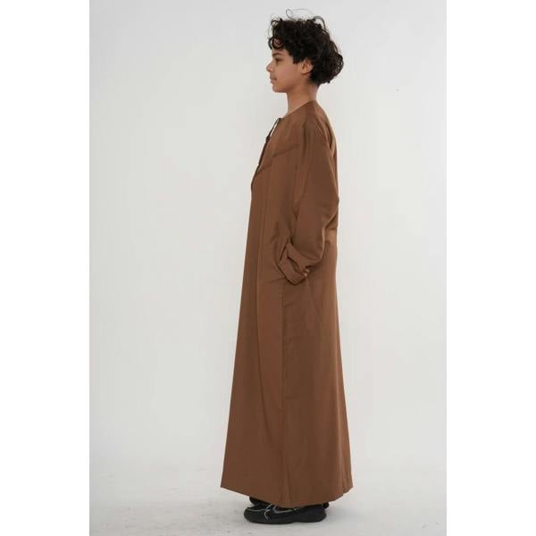 HM11 - Boy's Thobe Emirati Omani Bobble Button String Tassel - Camel - Thobez - 13