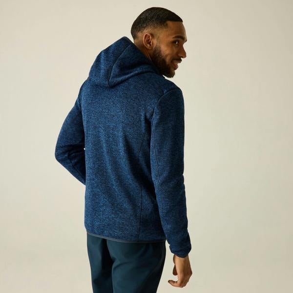Regatta Mens Newhill Marl Full Zip Fleece Jacket - Aviator Blue
