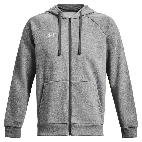 Under Armour Mens Rival Fleece Full Zip Hoodie - Carbon - 