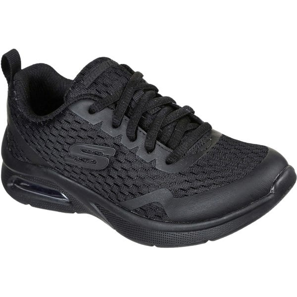 Skechers Microspec Max Polyester Boys's Black Textile & Trim Trainers