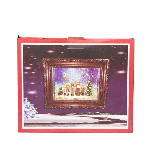24cm Christmas Carol Singers Choir Scene Frame Snow Globe with Light and Music image 6