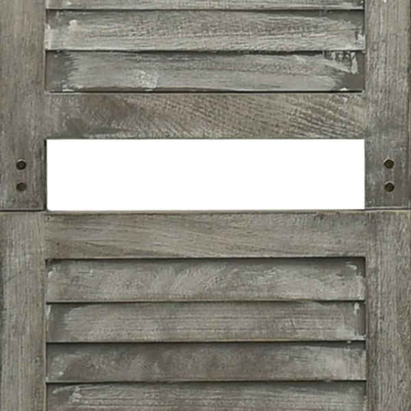 Berkfield 6-Panel Room Divider Grey 214x166 cm Solid Wood