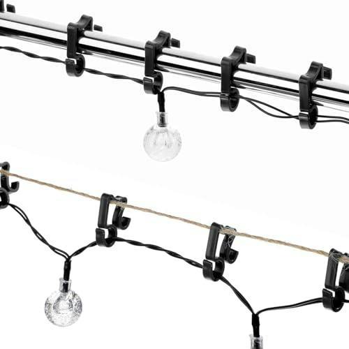 24Pcs Black Gutter Hooks for Festive Lights and Seasonal Outdoor Decorating image 6