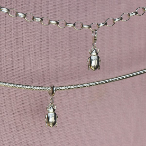 Beetle Silver Charm - MYLEE London