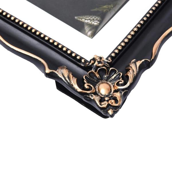 Maison des Cadeaux Victorian Ornate Photo Frame (8x10, Black)