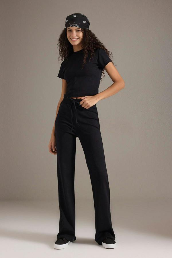 WOVCOR 2-Piece Fitted Stretch Woven Top & Pants Set