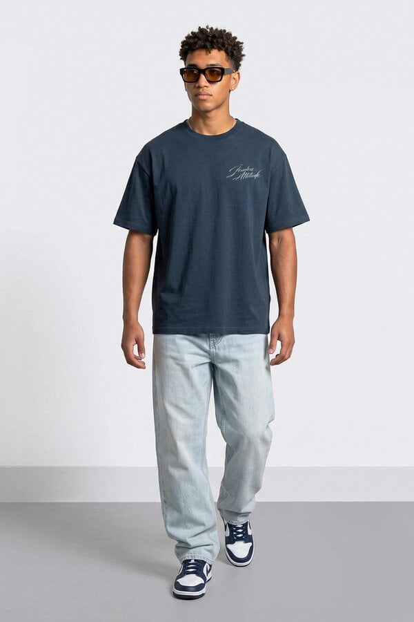 London Attitude Japanese Blossom Oversized Heavyweight T-Shirt