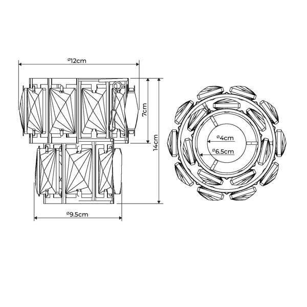 Pagazzi Lighting Darla Small Chrome Ceiling Light Pendant
