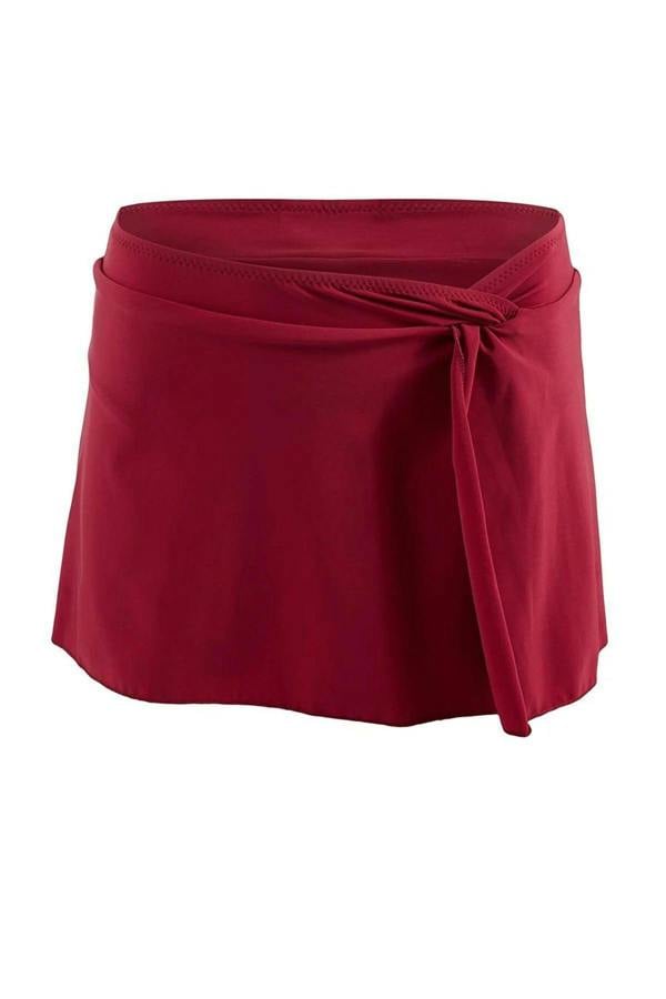 WOVCOR Regular Waist Slit Detail Skirt Bikini Bottom