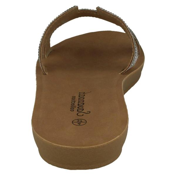 Savannah Ladies Savannah Diamante Vamp Mules