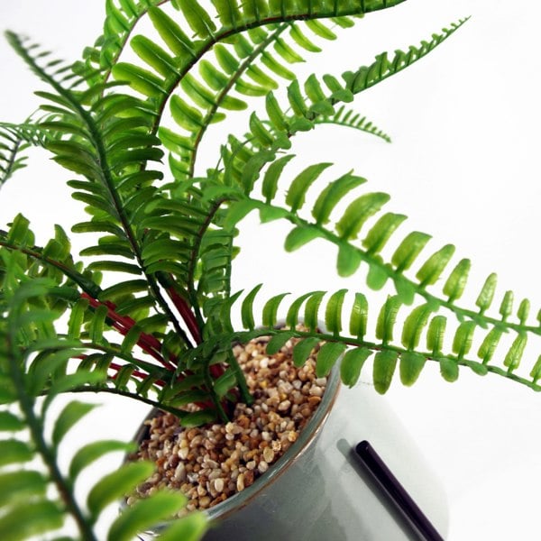 Leaf 40cm Artificial Fern with Ceramic Planter & Stand