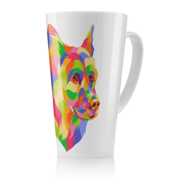 Benjamin Tate Design Amazing Illustration Dog Pop Art Designer Latte Mug