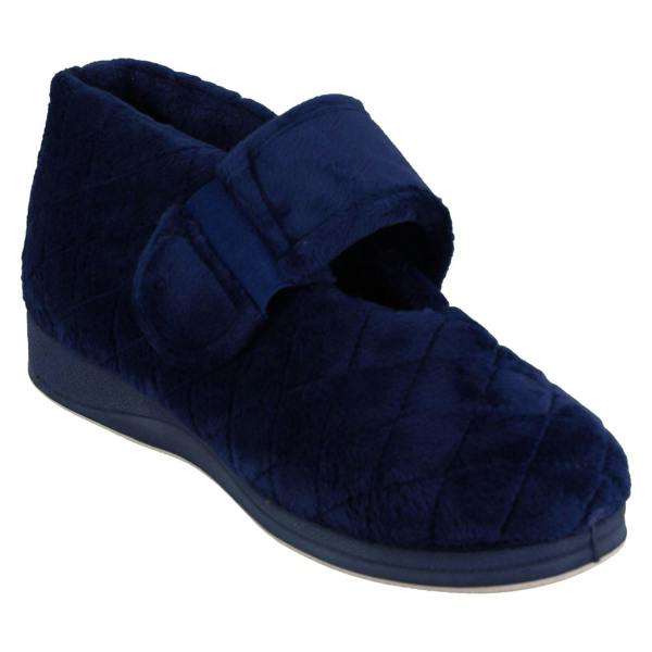 Padders Ladies Padders Extra Wide Slipper Tranquil