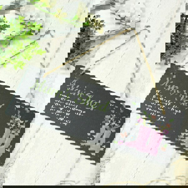 Personalised Memento Company Personalised Slate Garden Sign