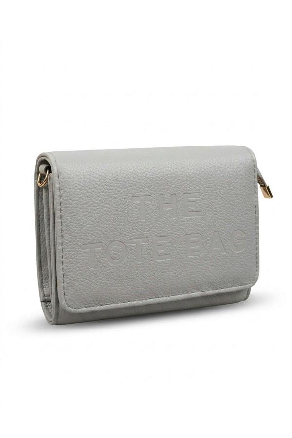 ikrush Constance Pebbled Faux Leather Text Bag