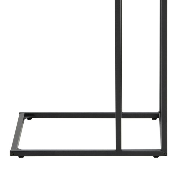 Wyld Haus El Paso Black Metal and Wild Oak Veneer Sofa Side Table