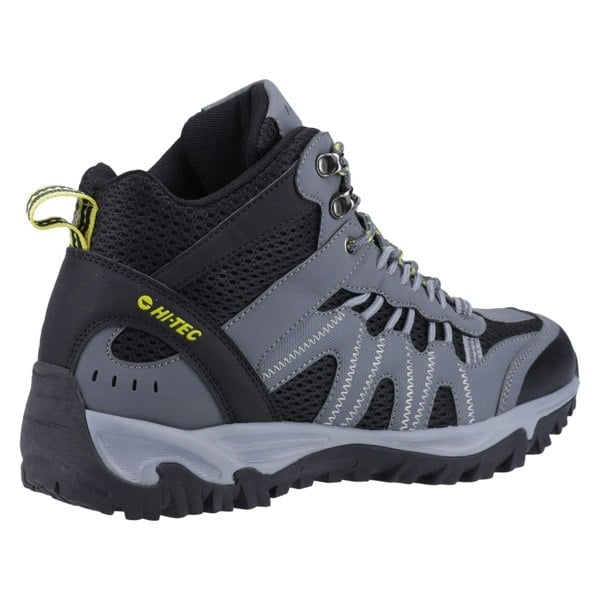 Hi-Tec Jaguar Mid Polyester Men's Graphite/Black/Citron Hiking Boots