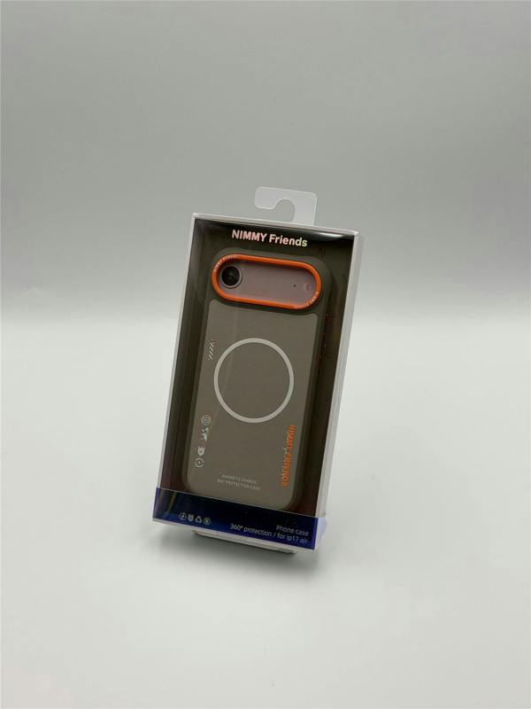 Nimmy Friends Nimmy Cool & Cute 2.0 Case with MagSafe for iPhone 17 Air 6.5" Grey Orange - N-YJKM-CX2.0-IP17-AIR-05-A
