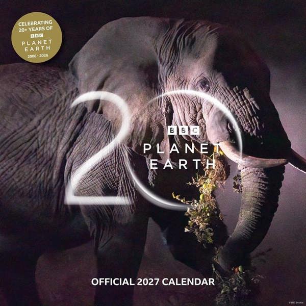 BBC Planet Earth Calendar 2027, Wall Calendars, Month To View, Natural World, Gift