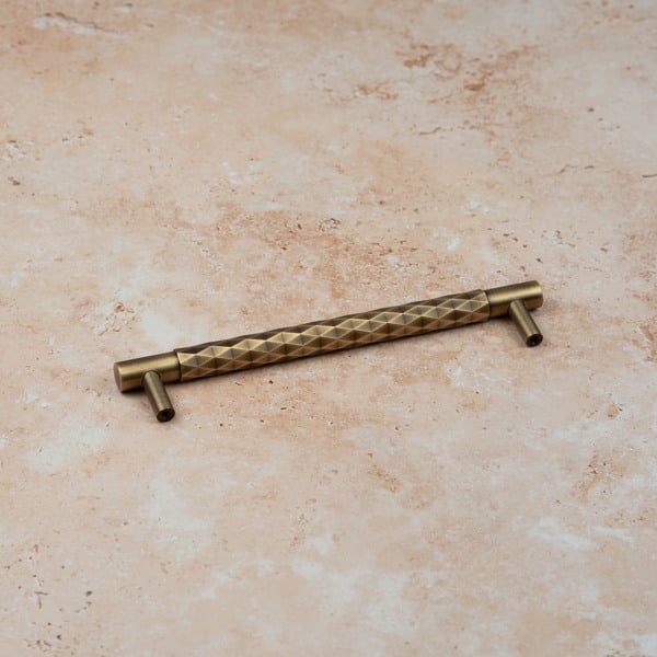 Handle & Home Antique Brass Diamond Cut Pulls