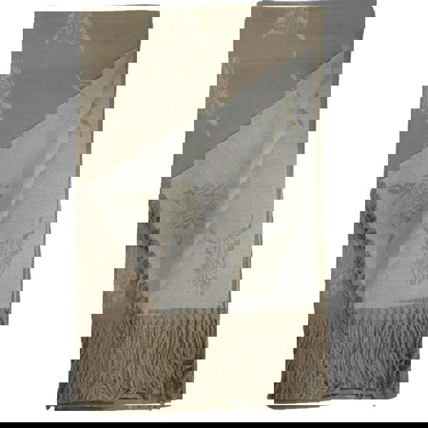 Love EMVY Highland Cow Scarf – Reversible Cashmere Blend Winter Wrap with Tassel Edge