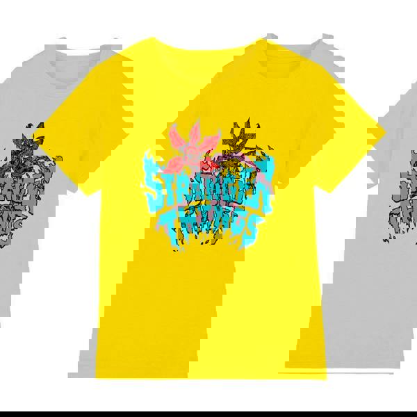 Stranger Things Childrens/Kids Demogorgon Sketch T-Shirt - Yellow - 