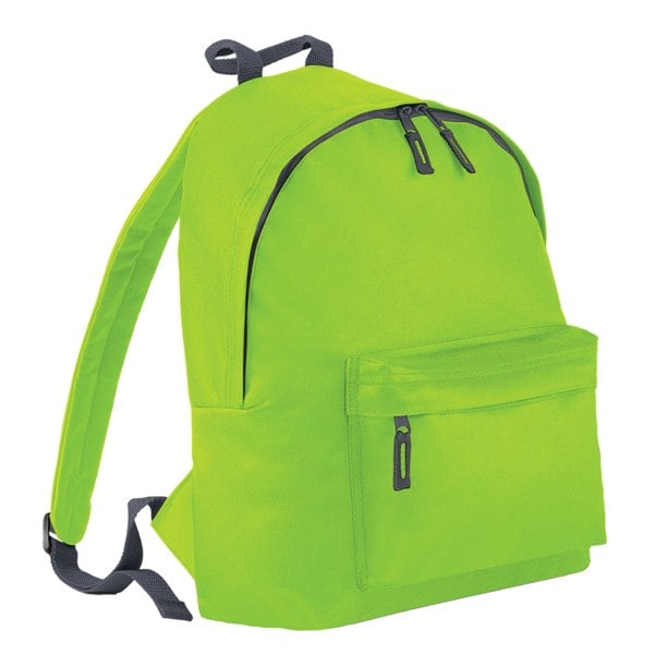 Bagbase Childrens/Kids Fashion Backpack - Lime/Graphite